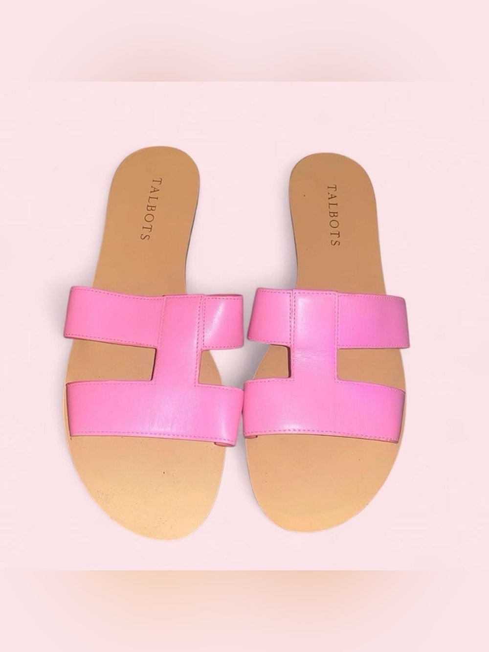 Talbots Pink Slide Sandals